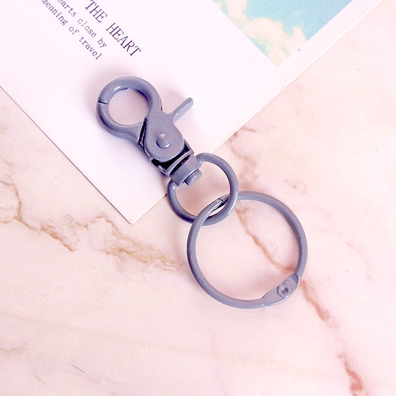 Wholesale Metal DIY Color Painted Keychain Accessories